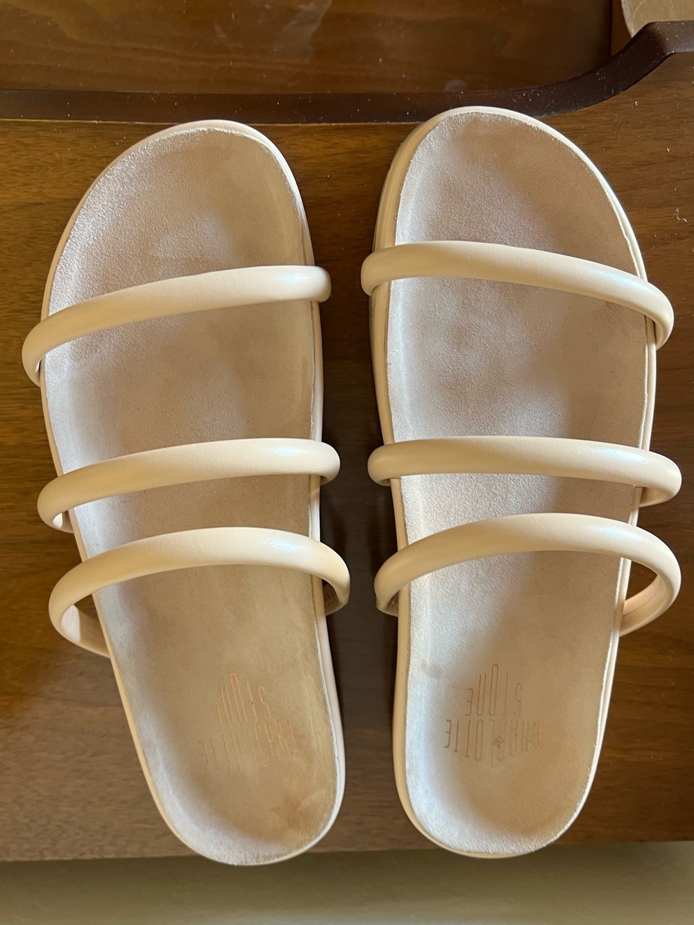 Charlotte Stone Peach/Peche Dolly Sandal Size 11